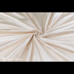 Бежево-белый перламутровый императорский шелк сатин